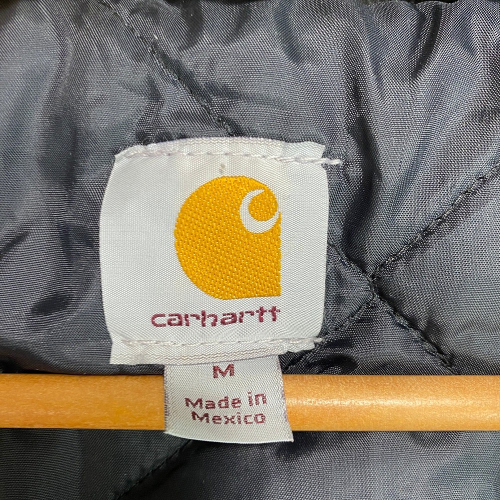 VTG Carhartt RN14806 Coat Mens Medium Brown Duck Canvas Corduroy Collar Jacket - Picture 4 of 12